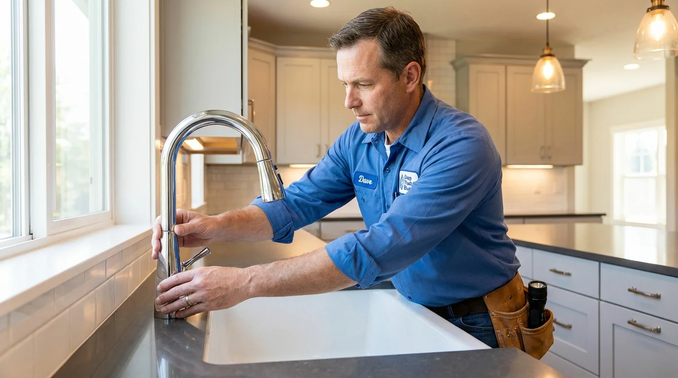 Kitchen faucet installation by Johns Plumbing LLC in Sandpoint