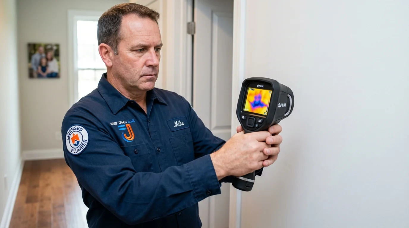 Thermal imaging leak detection by Johns Plumbing LLC in Sandpoint